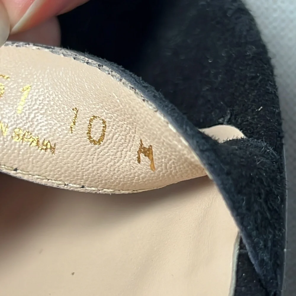 Stuart Weitzman women’s Lessnu Sandal black suede size 10 - Picture 9 of 9